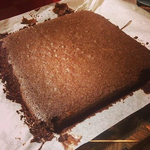 I made Alton Brown's Cocoa Brownies... kind of.