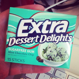 My addiction to possibly-disgusting gum continues. I was wary of this one, but itÂ´s actually AWESOME.