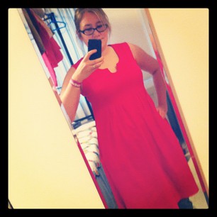 New dress nearly finished! Just need to hem and finish armholes.