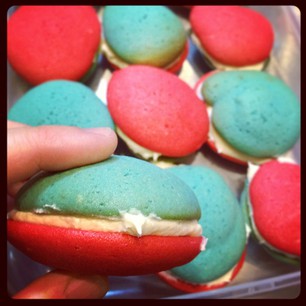 Patriotic whoopie pies! Thank you #silpat and #kitchenaid !