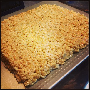 Peanut Butter Rice Krispie Treats are pretty much the best thing ever.