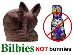 Bilbies, not bunnies!