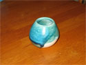 Crusty blue pot