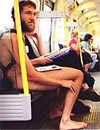 Nude man rides the Tube. Seriously.