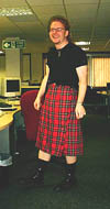 A German in a kilt