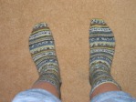 Self-patterning socks