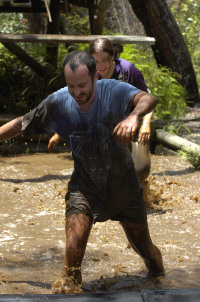 Snookums in the mud