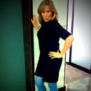 Super Spy dress from Heartbreaker, blue tights, boots