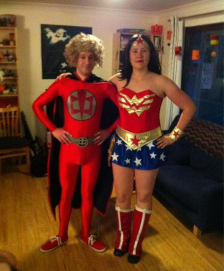 Happy Halloween from The Greatest American Hero and Wonder Woman!
