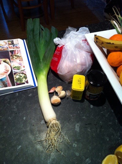 Ingredients for Mustard Chicken