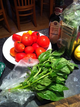 Tomato salad ingredients