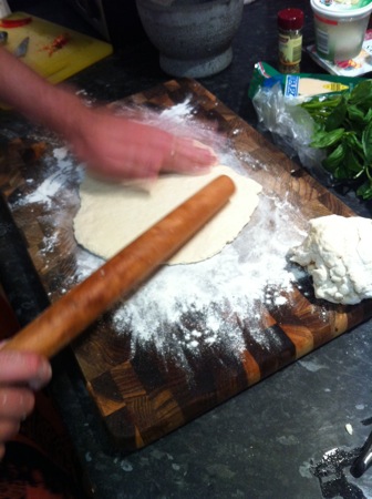 Rolling the dough