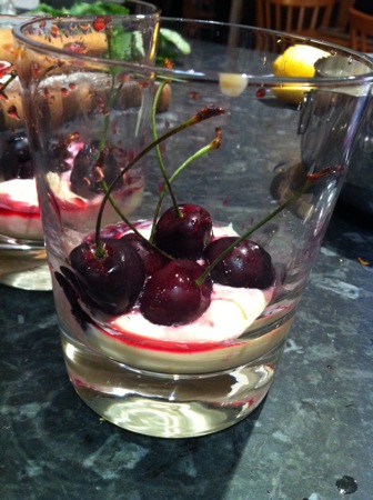 Cherry dessert