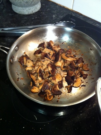 Grilled mushrooms