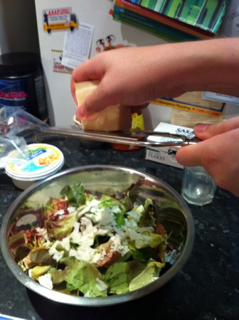 Shaving parmesan