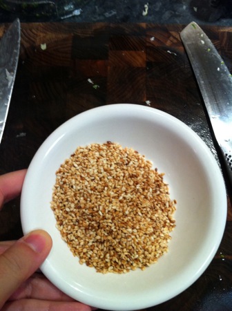 Toasted sesame seeds