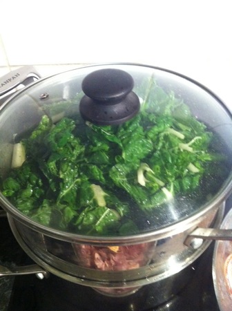 Silverbeet leaves