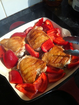 Chicken and capsicum