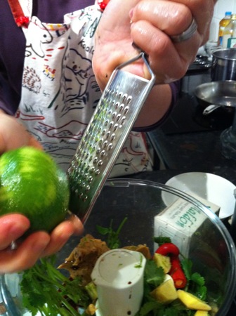 Zesting limes