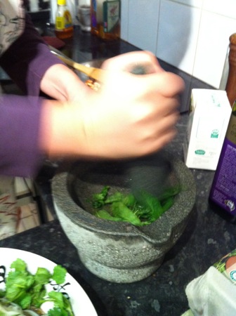 Pounding mint