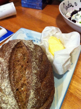 Rye bread and butter