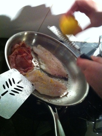 Seasoning the fillets