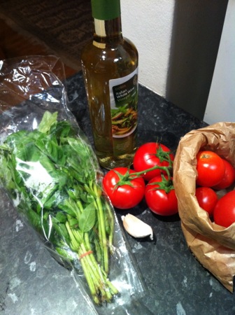 Tomato salad ingredients