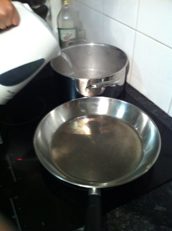 Boiling water