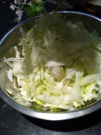 Sliced fennel