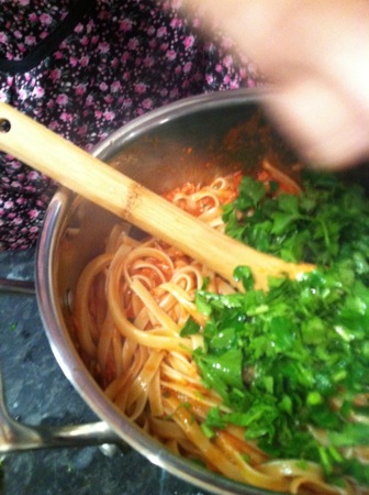 Adding parsley