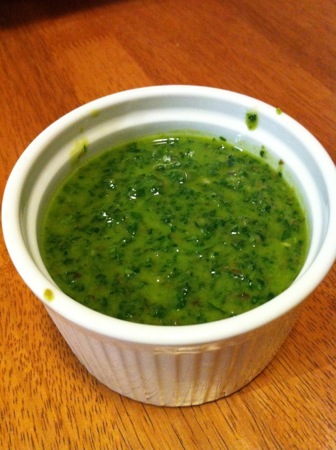 Finished salsa verde