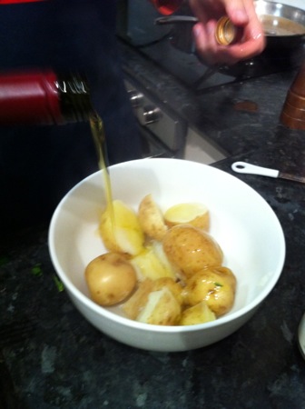 Dressing potatoes