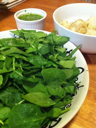 Spinach salad