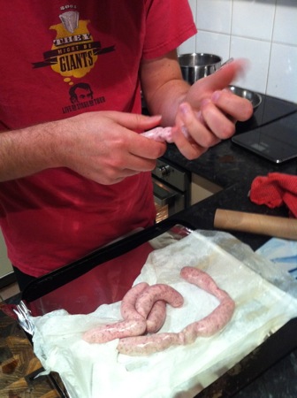 Squishing the sausage