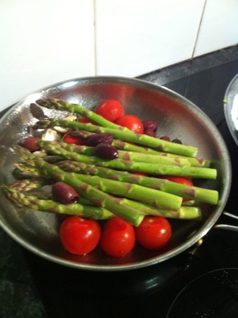 Cooking veg