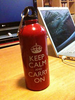 Keep Calm and Carry On bottle