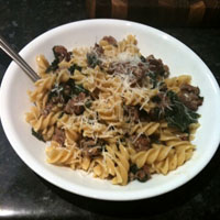 Pasta with Sausage and Kale