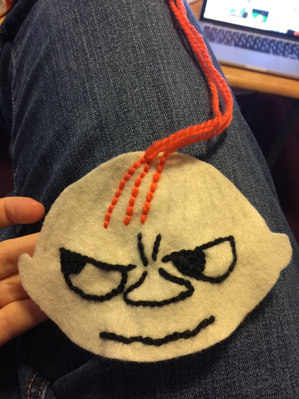 Embroidering the face