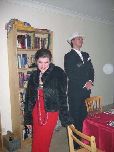 Kate as 'Silky' M. Adam and Steve as S. Treighton Harrow