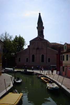 Leaning belltower of Burano