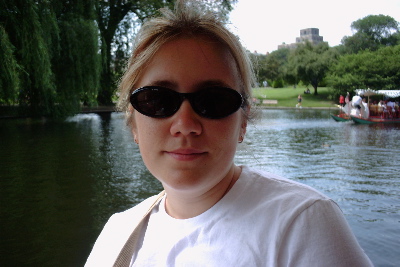 Me on the swan boats