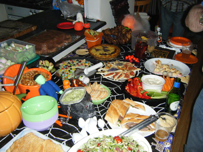 The party spread