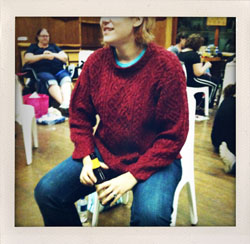 Me at Knitting Camp