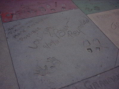 Burt Reynolds's Footprints