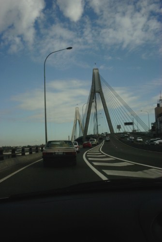 Cross the ANZAC Bridge