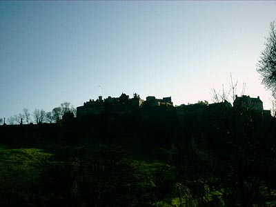 Castle in silhouette...