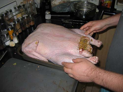 Flipping the turducken