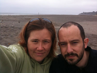 On Bolinas beach