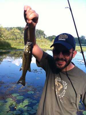 Snookums and his bass!