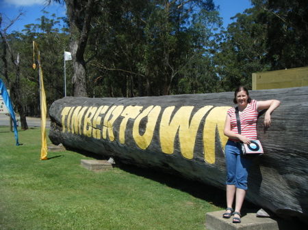 The big log at Timbertown